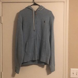 100% cotton polo zip up jacket